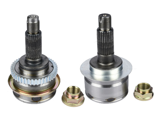 Precision ball cage coupling, fine details, close-up view, professional industrial photography