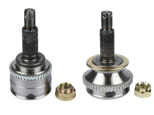 Precision ball cage coupling, fine details, close-up view, professional industrial photography